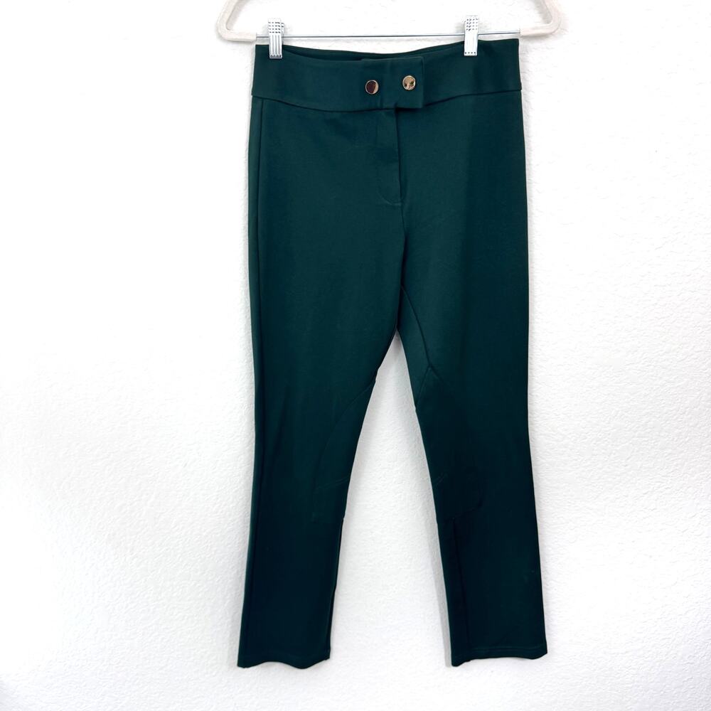 Tuckernuck Womens Brickwell Riding Pants Size M Eequestrian Ponte Stretch Green